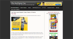 Desktop Screenshot of flexsealspraycan.com