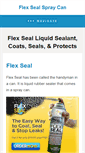 Mobile Screenshot of flexsealspraycan.com