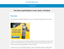 Tablet Screenshot of flexsealspraycan.com